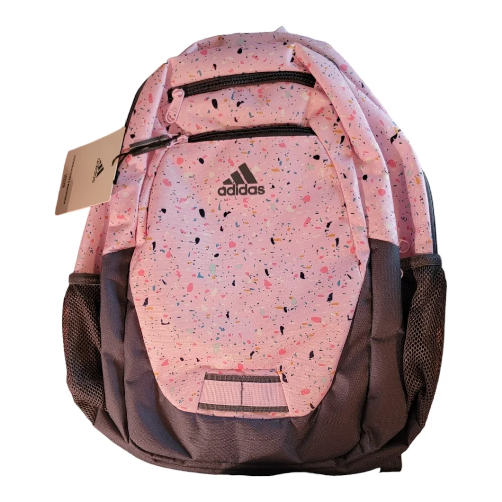 adidas Foundation 6 Backpack, Speckle Orchid Fusion/Onix Grey/Orchid Fusion 🔥 - Picture 3 of 5